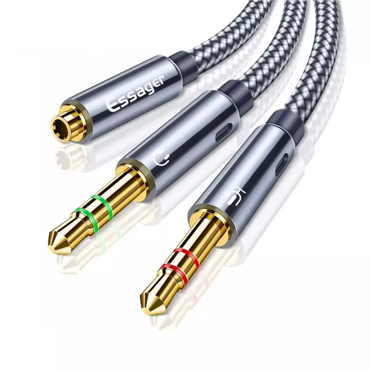 Cable de Audio TRRS 3,5mm a Micrófono y Audífono Kashima®