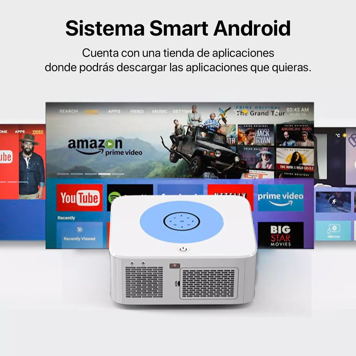 Proyector Smart Android Profesional Owlenz Sd800 Full HD - Grupo Orange